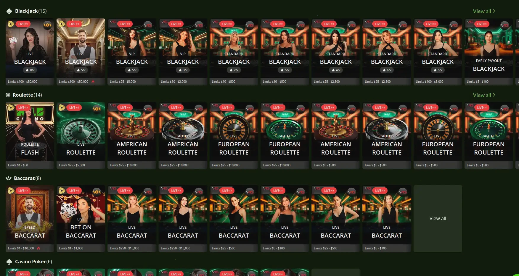 Interfaccia mobile di Liraspin con slot e live casino su smartphone